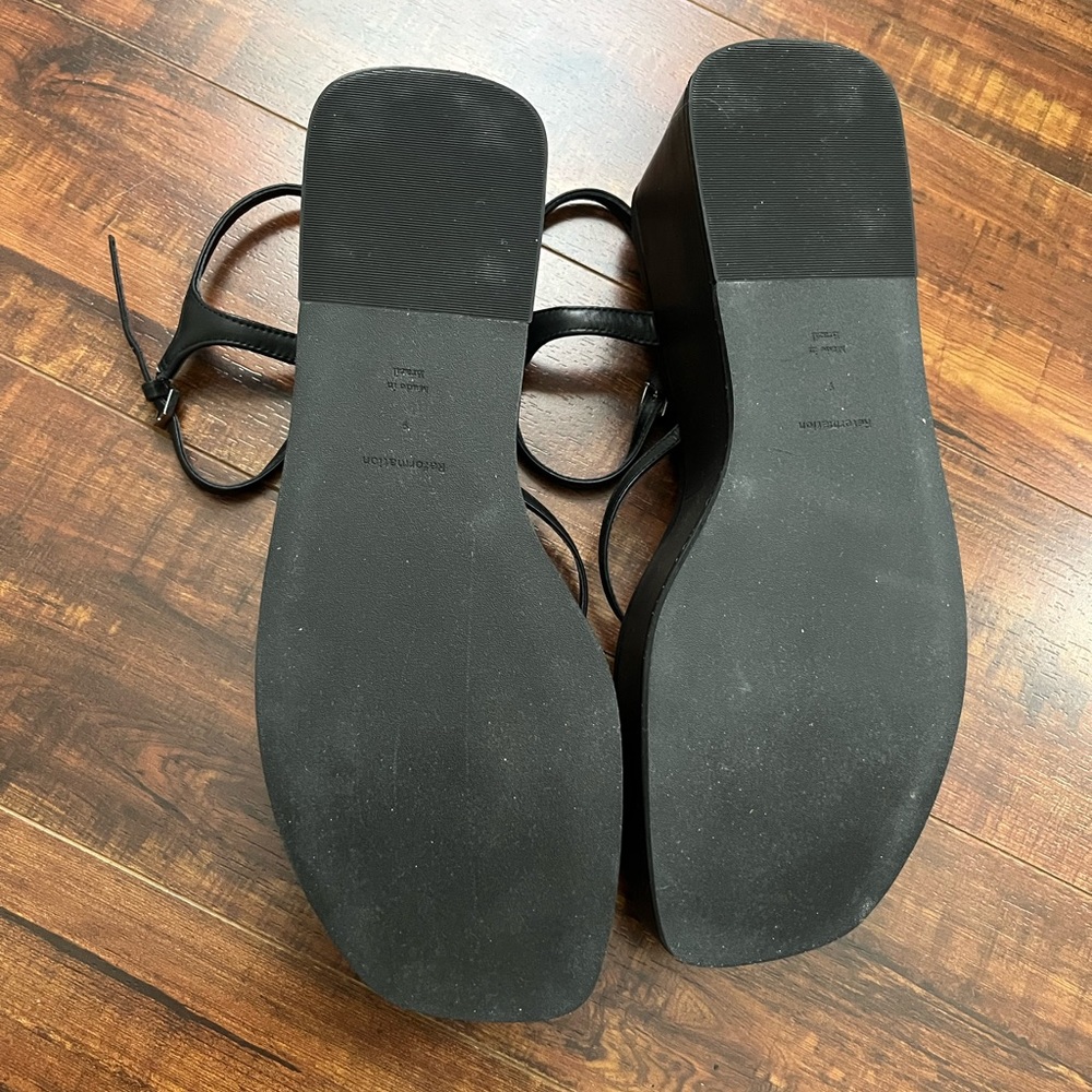 NWT! Reformation Zolanda Platform Strappy Sandals, Size 9 - Picture 10 of 10